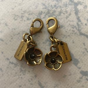Coach Tea Rose Shoe Charms
